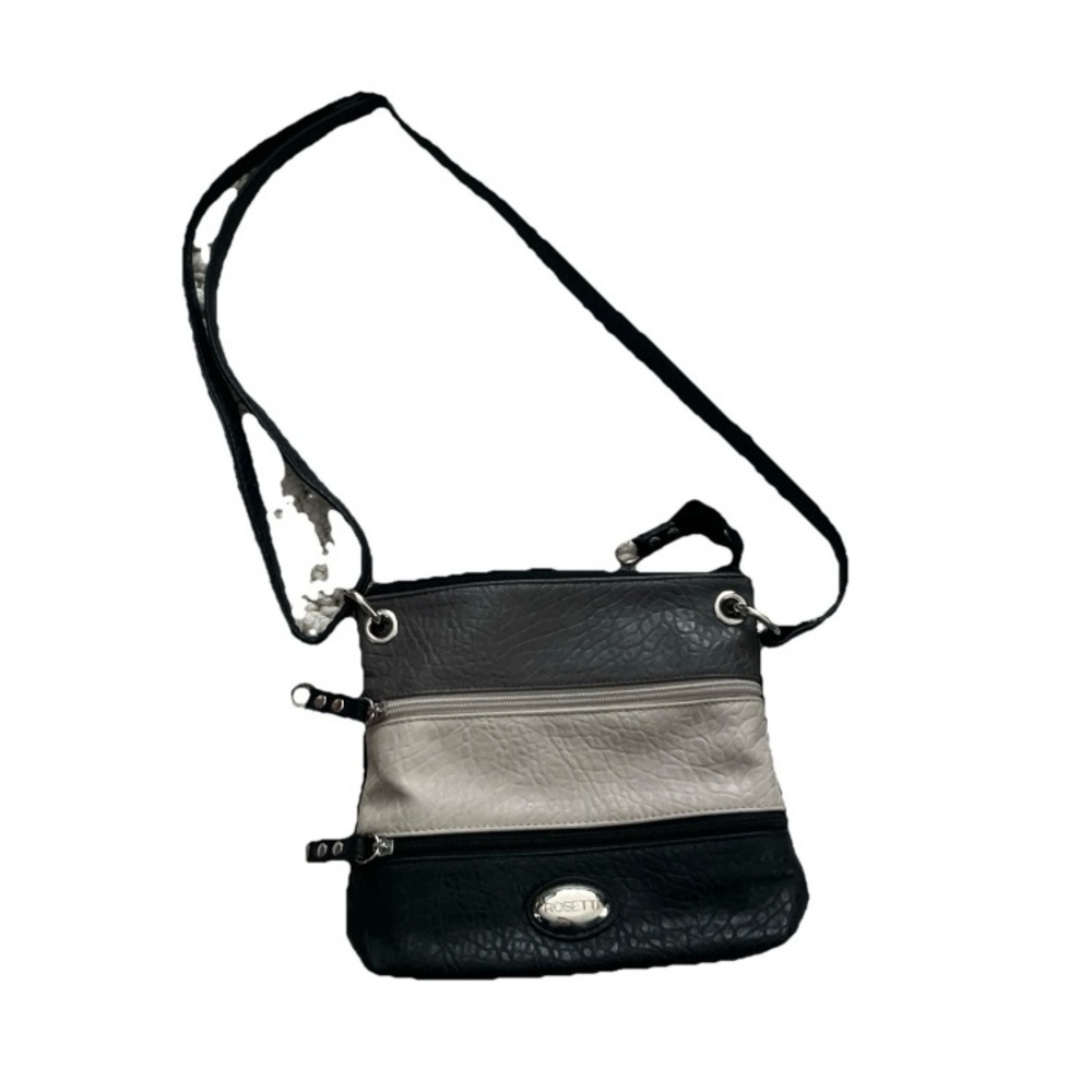 Rosetti Black and Gray Crossbody
